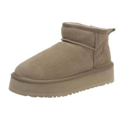 Winter Real Sheepskin Wool Women Snow Boots New Design Ladies Platform Shoes Warm Slippers Classic Ultra Mini Man Fur Ankle Boot