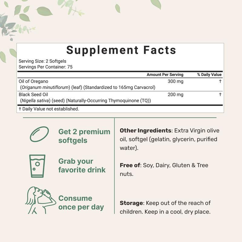 Herbal Shield Oregano + Black Seed