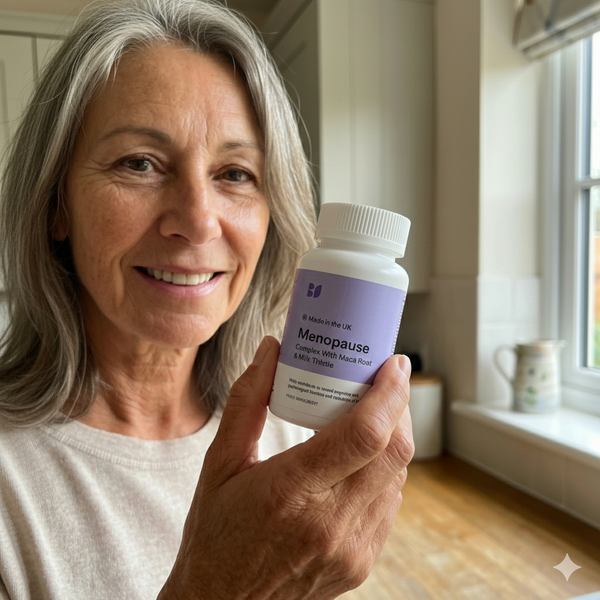 Main image for Menopause Complex turns scattered, guesswork supplements into one grounded routine that supports sleep, mood, energy, and future health so you can move through,