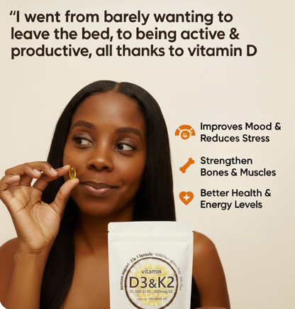 Serenro Health™ Vitamin D3 & K2 Supplement