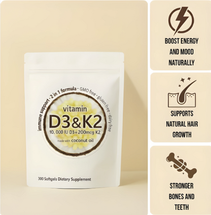 Serenro Health™ Vitamin D3 & K2 Supplement